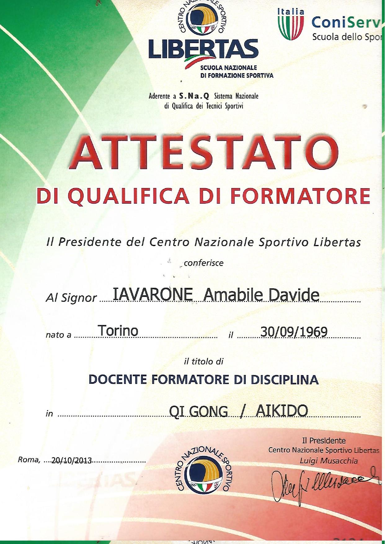 Docente Formatore Aikido